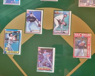 Baseball Cards,   Framed Baseball collections 