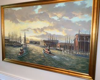 August Holland, Oil Painting, 30" x 48"