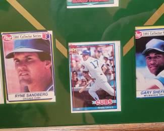 Baseball Cards,   Framed Baseball collections 