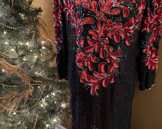 Fancy, sequiined vintage dress 