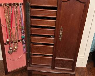 Vintage jewelry armoire 