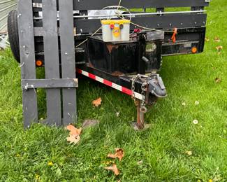 front view of the equipment trailer 