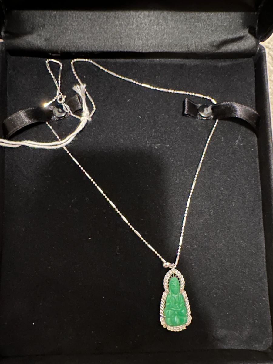 Beautiful Jade Buddha Pendant Necklace