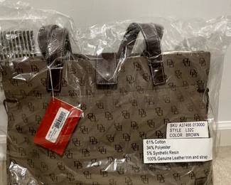 Authentic Dooney and Bourke monogrammed handbag 