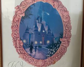 Walt Disney World 25th Anniversary framed poster 
