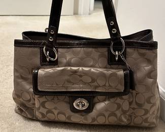 Authentic Monogrammed Coach Purse 