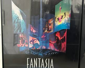 Fantasia framed movie poster 