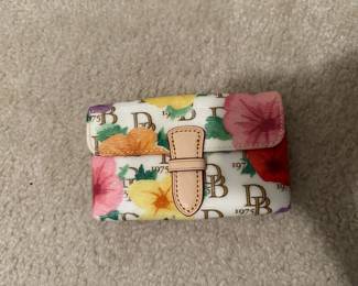 Authentic Dooney and Bourke floral wallet 