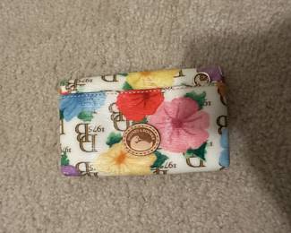 Authentic Dooney and Bourke floral wallet 