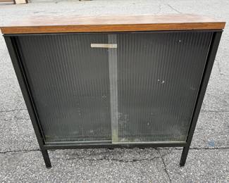 Mid Century Modern Sliding Side Cabinet