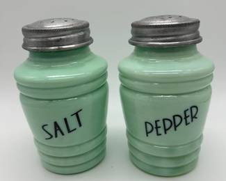 Jadeite Salt and Pepper Shakers