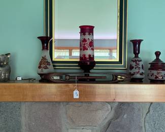 Cranberry Glass Vases