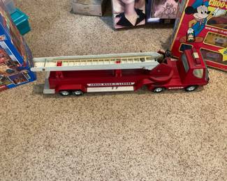 Vintage Metal Fire Truck