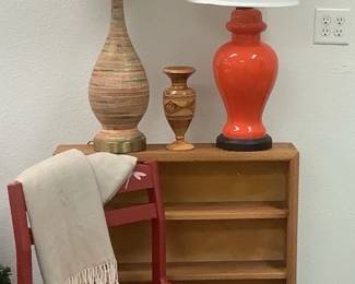 Hand Painted Chair Vintage Lamps