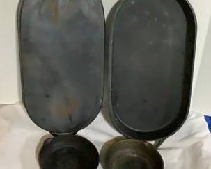  02 Antique Cast Iron Fish Fryer And More