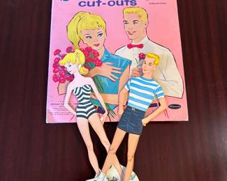 1962 Barbie and Ken Cut Outs