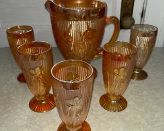 Jeanette Iridescent Glass Set