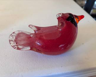 Art Glass Cardinal
