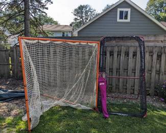BUY IT NOW: Lacrosse Goal and ReBounder with Girls and Boys Lacrosse stick. Asking $150 for all or OBO.  Can purchase separate pieces as well. 