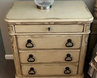 Pair of Laura Ashley Home Nightstands Bedside Tables.  Measures 18" x 30.5" x 32.5" high