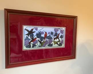 Hummingbirds, 20.5" x 13.5"