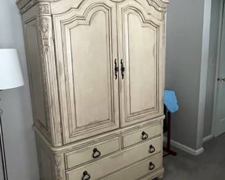 Laura Ashley Home Armoire, measures 47.5" wide, 23" deep and 82" tall