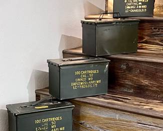 Ammo boxes with ammunition 