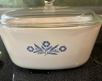 Corning Ware Blue Cornflower Lidded Casserole Dish