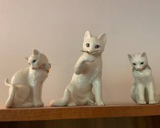 Lenox Kitten Sculptures -Sweet Devotion, Curious Encounters, Awake to a Kiss