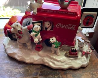 1998 Coca Cola Franklin Mint Wind Up Musical Motion Sculpture 