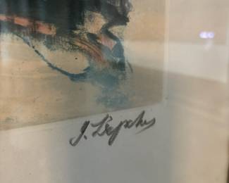 Framed & Matted Print "Marine Seaside Boats" by Georges Lapchine
