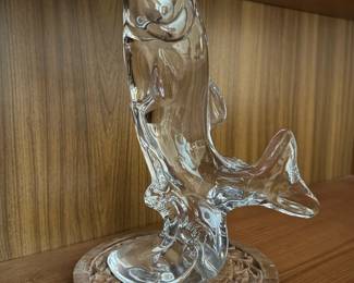 1988 Crystal Franklin Mint Trout Sculpture
