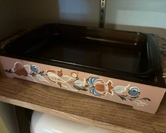 Handpainted Solid Wood Casserole Dish Holder 