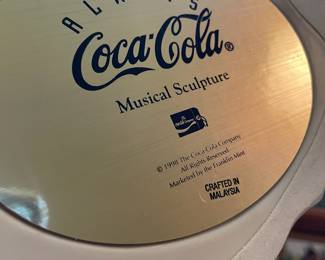 1998 Coca Cola Franklin Mint Wind Up Musical Motion Sculpture 
