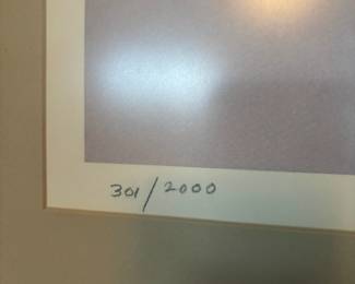 Framed & Matted Print of Husky Head by Josephine Crumrine