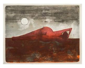 Rufino Tamayo, Femme Couchee , signed lithograph
