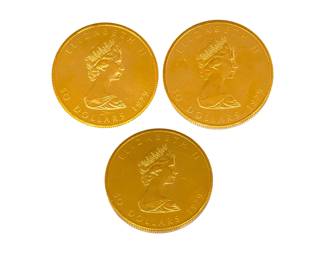 $50 Canadian Maple Leaf Gold Coins