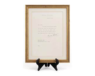 Frank Sinatra Letter to Vikki Carr