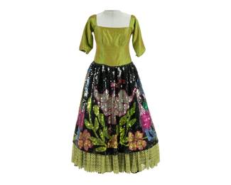 Vikki Carr performance worn San Antonio Fiesta dress, Veronica Prida San Antonio, Texas