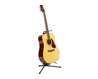 Vikki Carrs performance used acoustic guitar, Silvertone Pro Series model SD500 PKCC