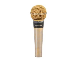 Vikki Carr's gold microphone 