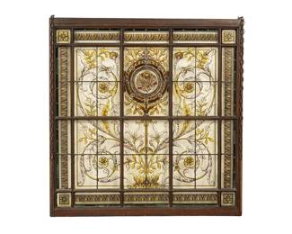 Victorian Stained Glass Window Panel, circa 19th century