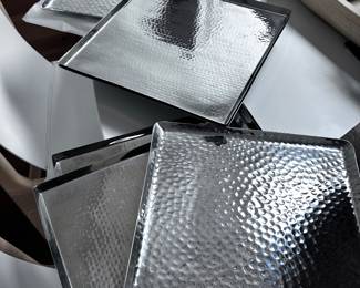 Gorgeous trays in all sizes - silver plate 