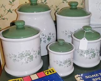 Vintage Corelle 'Callaway' 4-piece Canister Set