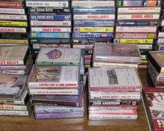 Tons of cassette tapes