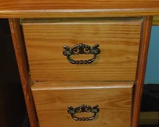 Pine desk not too big just the perfect size