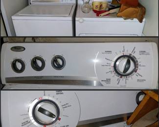 Whirlpool electric washing machine and dryer both work great
