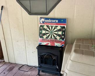 Electric fireplace large dog kennel