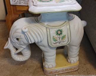 You never know what you'll find check out this gorgeous Italian elephant plant holder extremely heavy glazed terracotta. 
Gorgeous