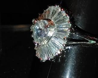 Vintage 80's cocktail ring